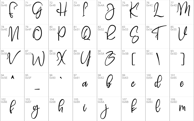 Bluebell font