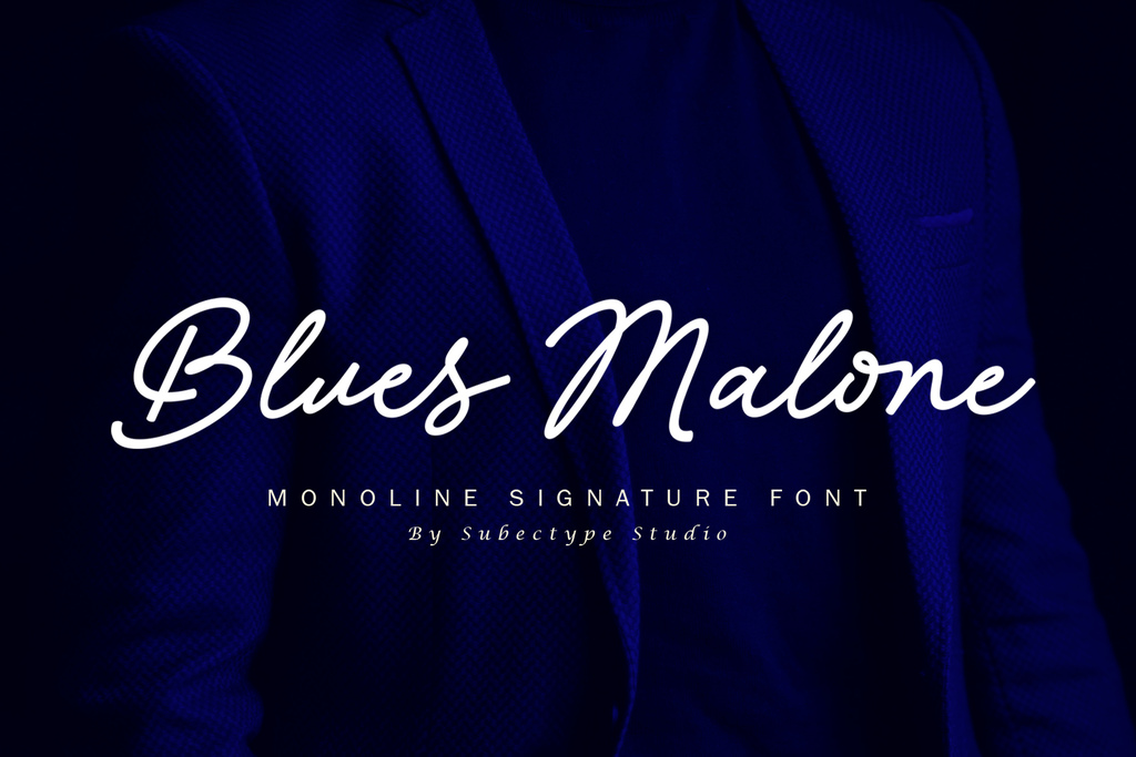 Blues Malone font