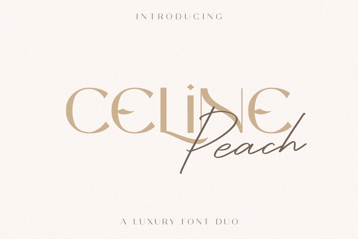 Celine Peach Free Script font