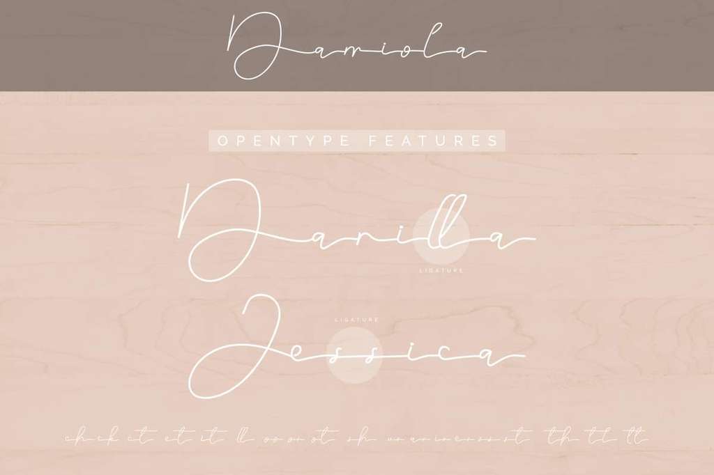 Damiola Demo font