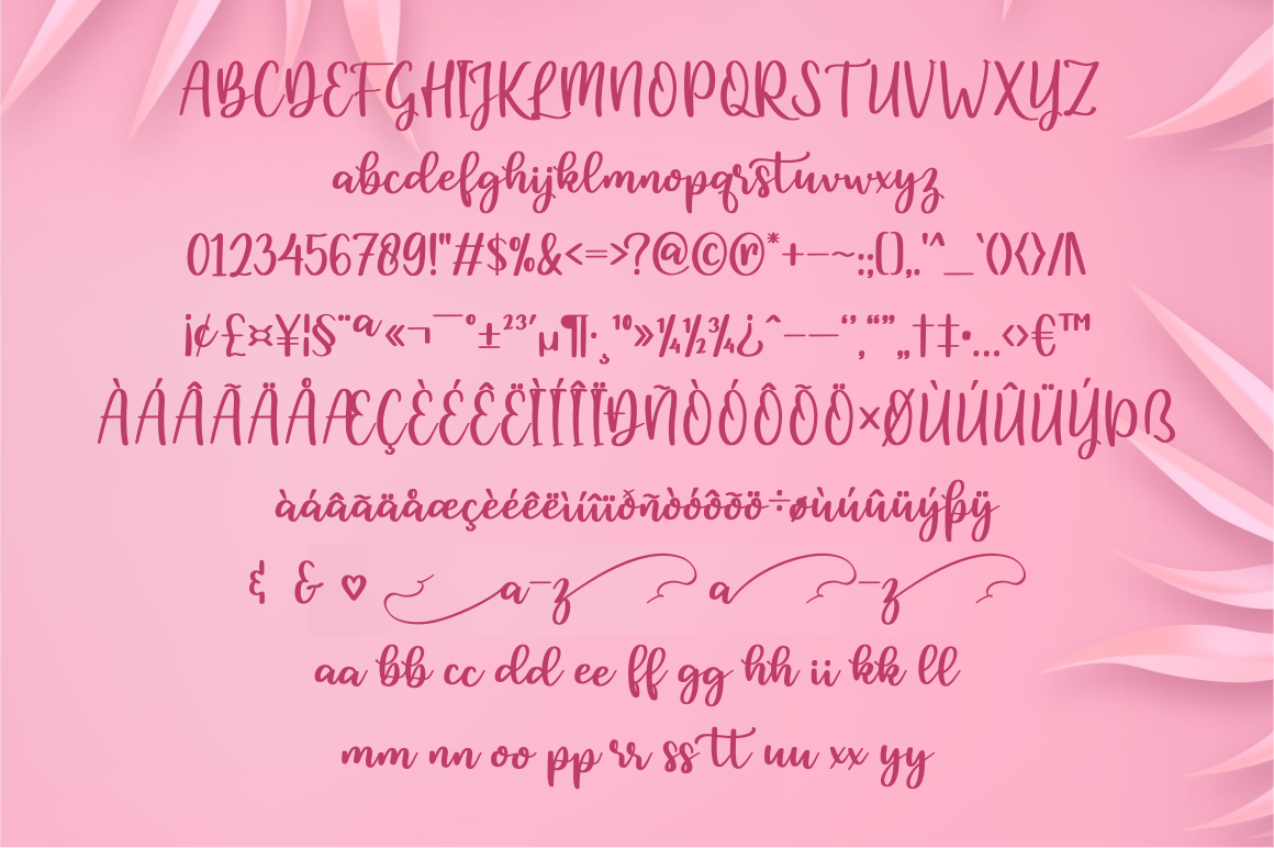 feather font