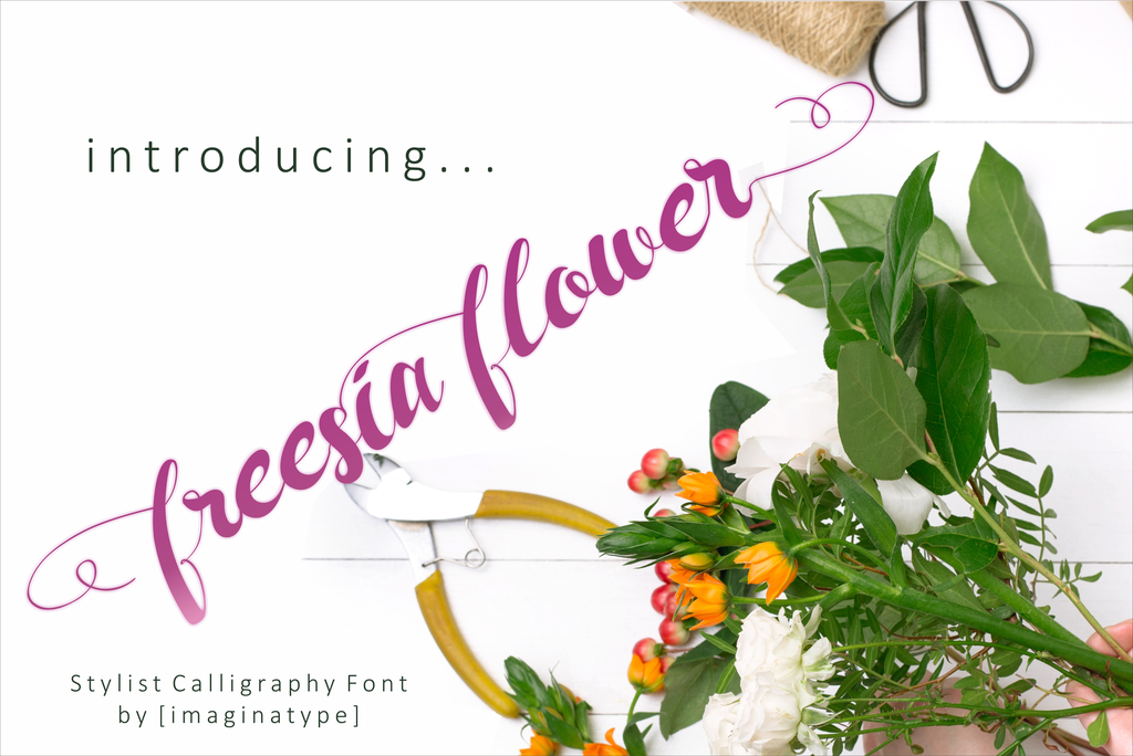 Freesia Flower font