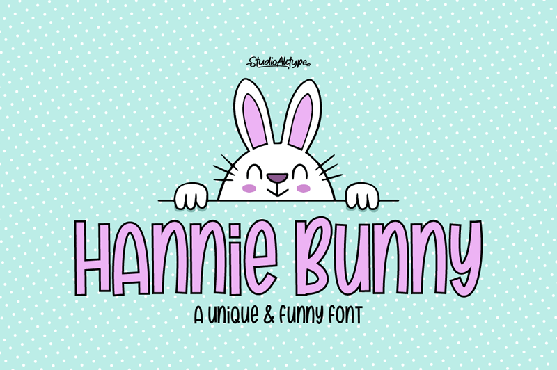 Hannie Bunny personaluse font