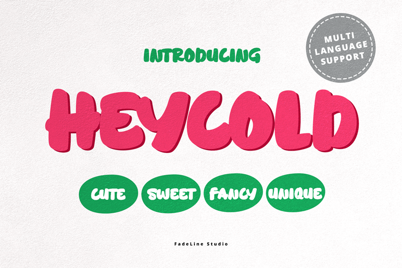 Heycold DEMO font