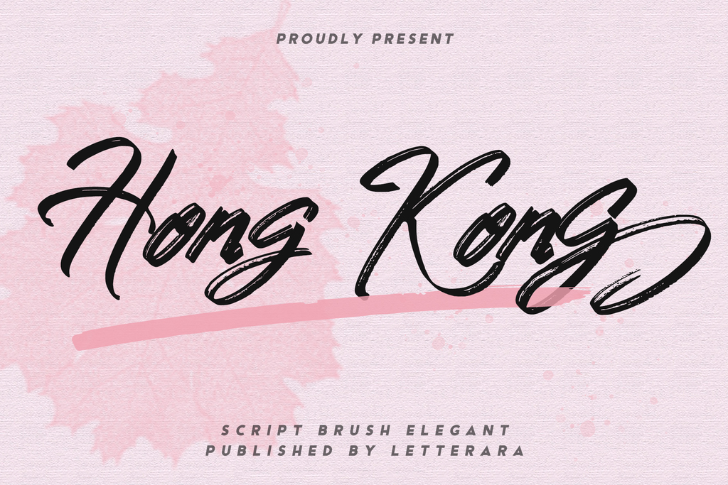 Hong Kong Script Brush font