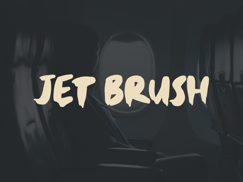 Jet Brush font