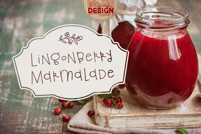 Lingonberry Marmalade Demo font