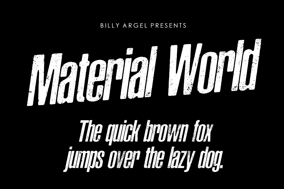 Material World Personal Use font