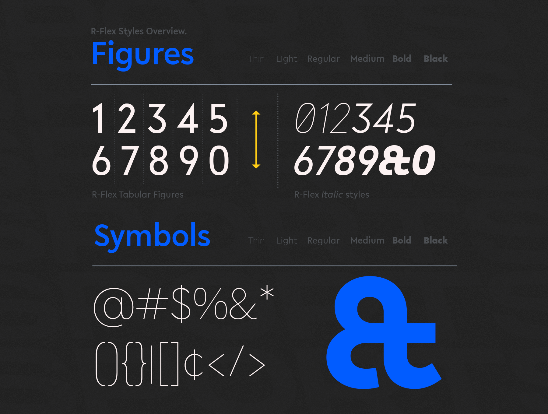 R-Flex Bold font