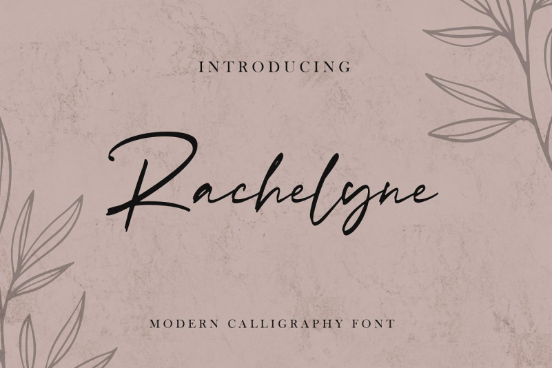 Rachelyne font