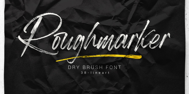 Roughmarker font