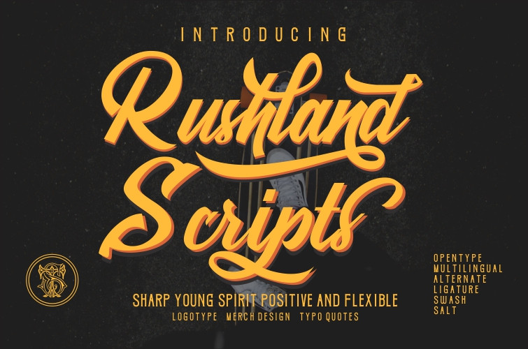 Rushland Script font