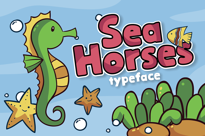 Sea Horses font