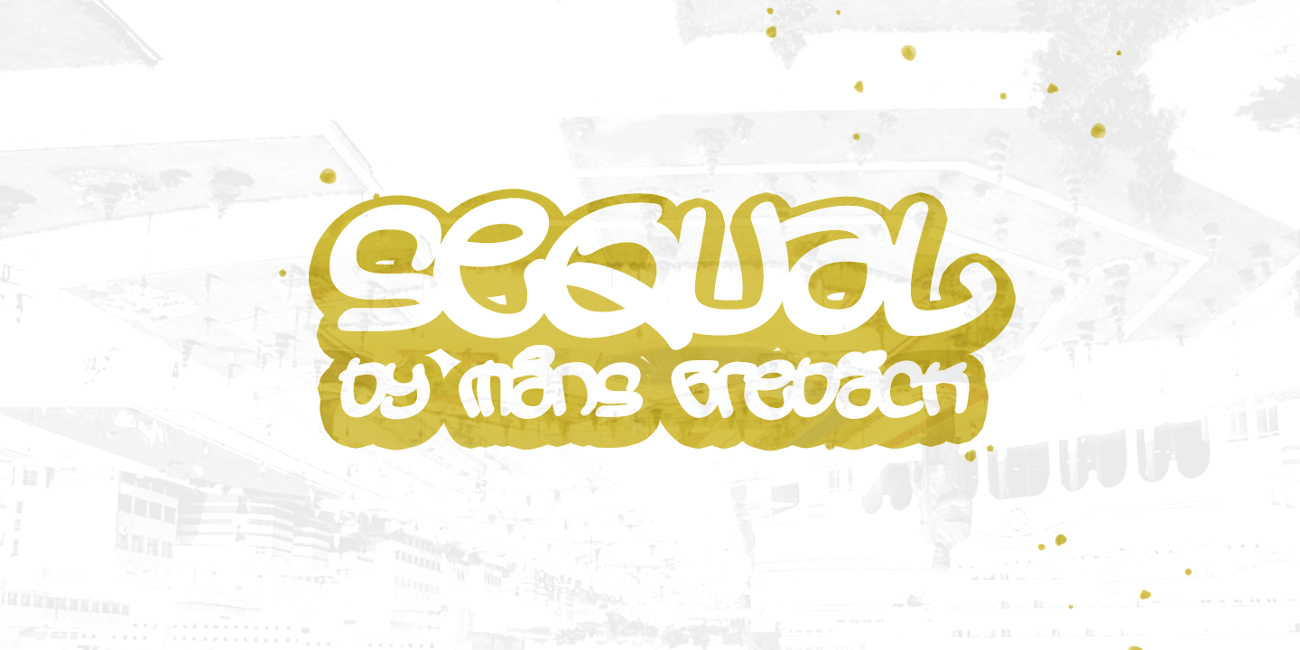 Sequal Black PERSONAL USE font