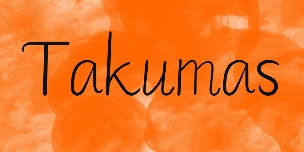 Takumas font