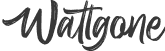 Wattgone font