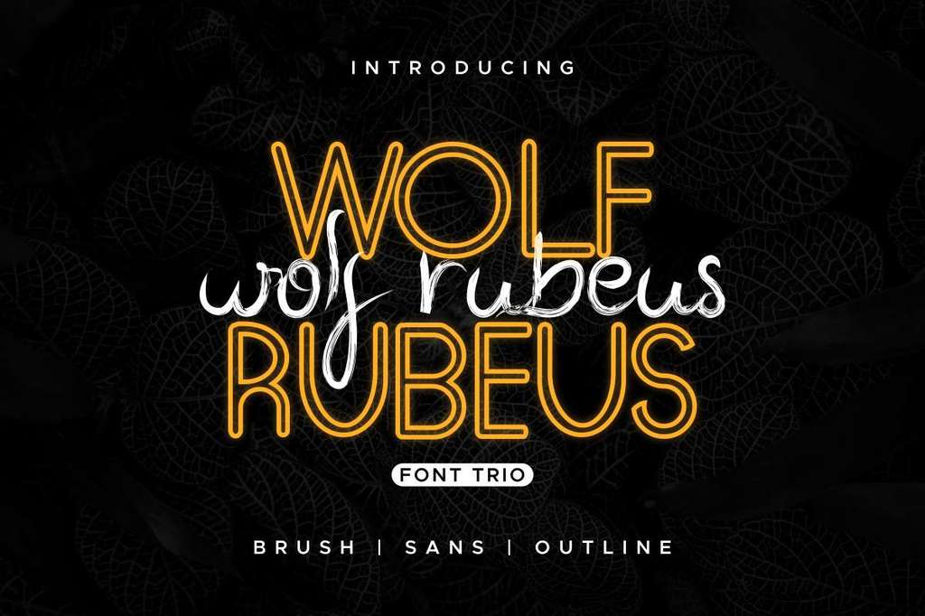 Wolf Rubeus Demo font
