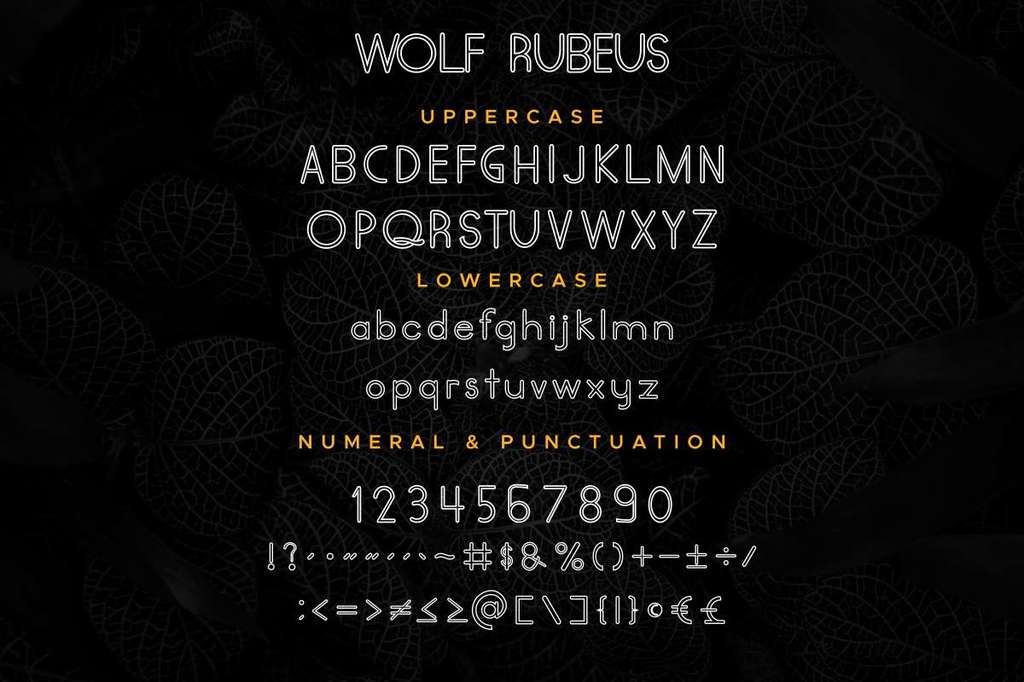Wolf Rubeus Demo font