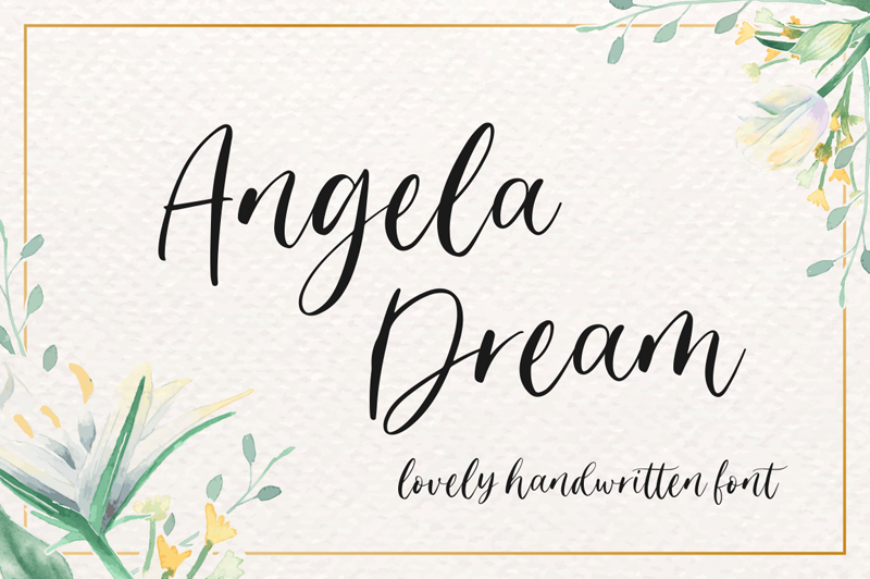 Angela Dream font