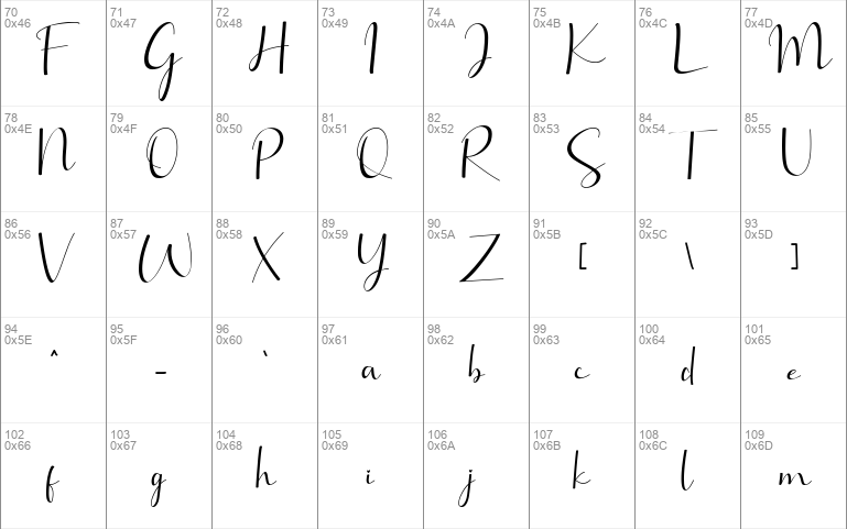 Brillia Calligraphy font