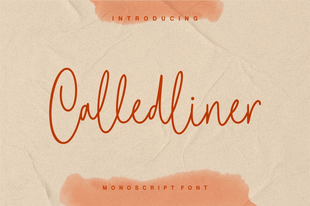 Calledliner font