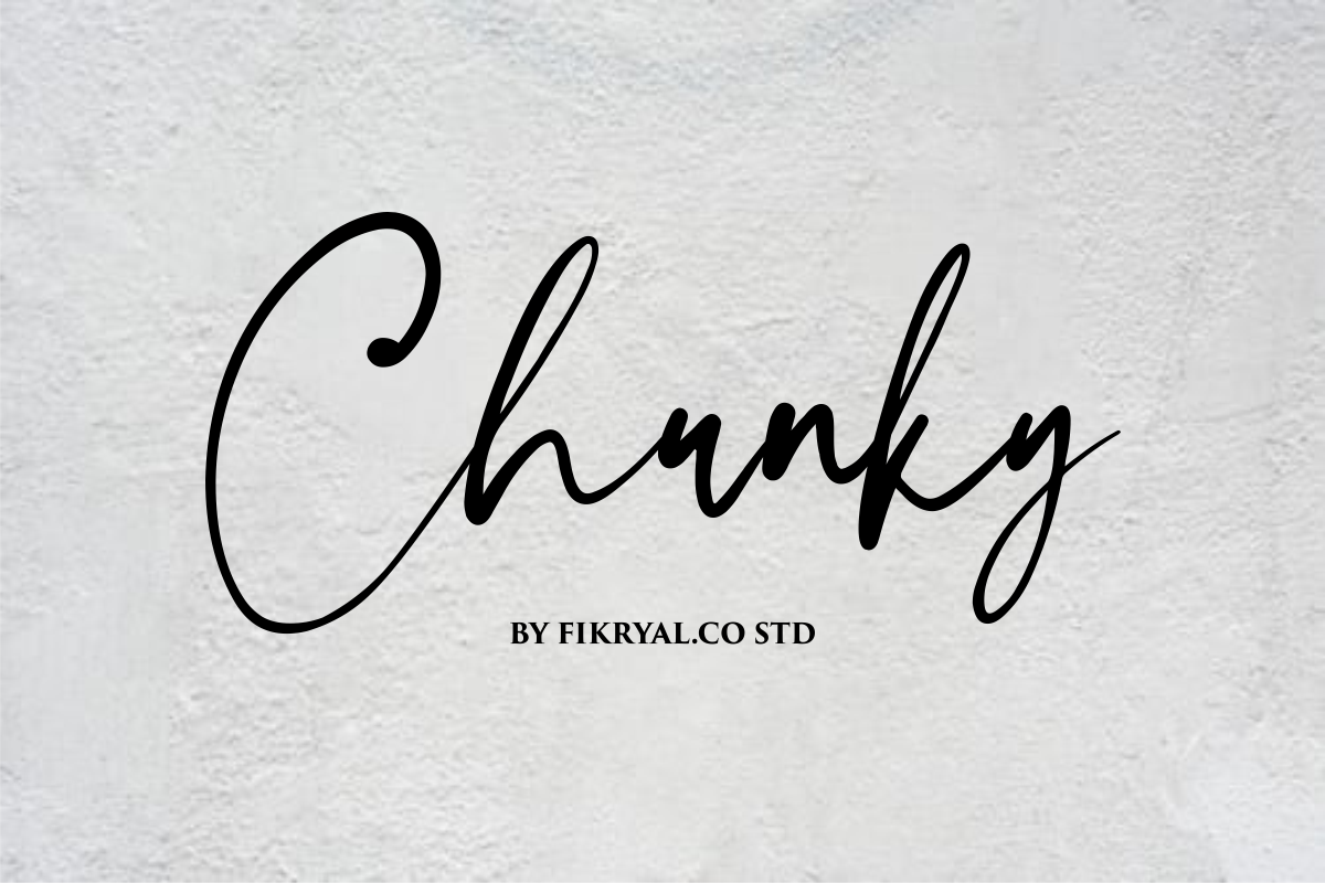 Chunky font