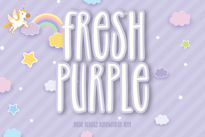 Fresh Purple font