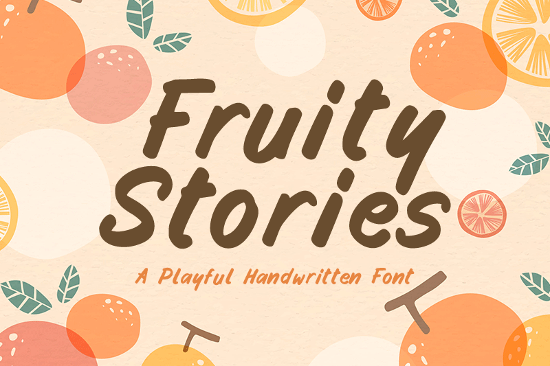 Fruity Stories font