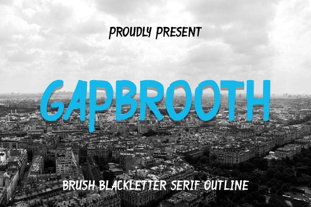 Gapbrooth Demo font