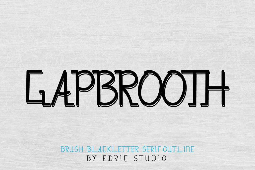 Gapbrooth Demo font