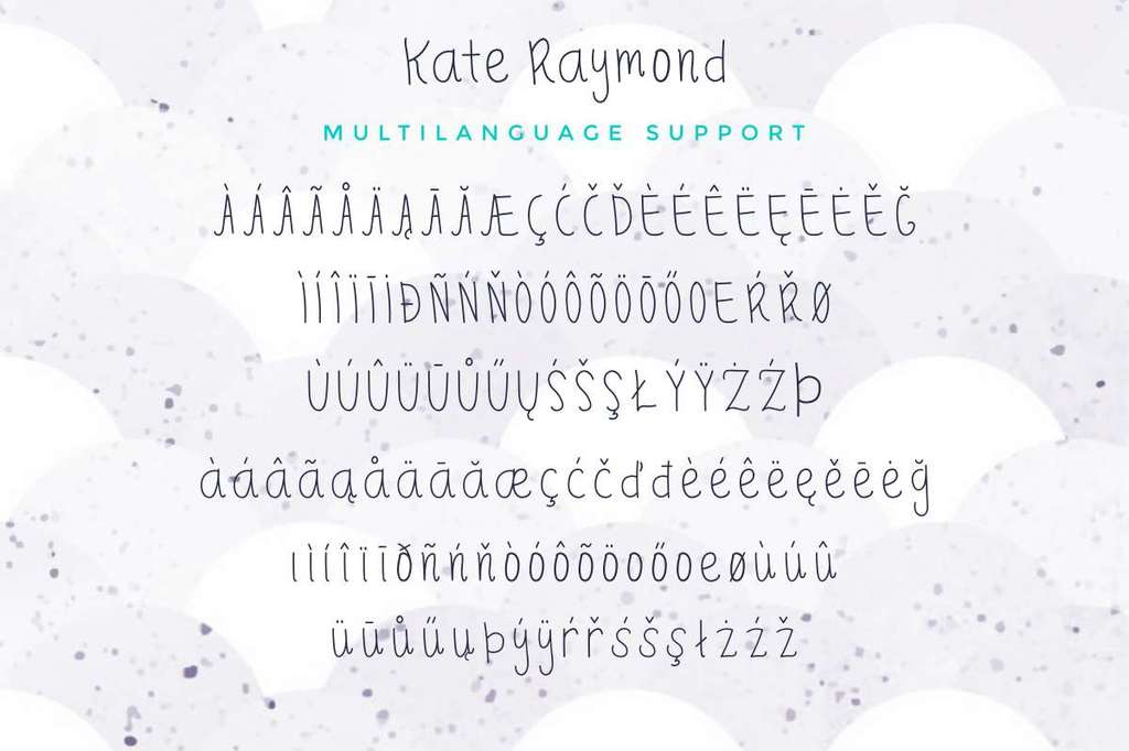 Kate Raymond Demo Monoline font
