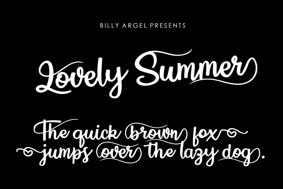 Lovely Summer personal Use font
