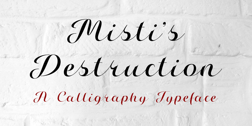 Misti's Destruction font
