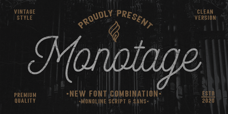 Monotage Demo font