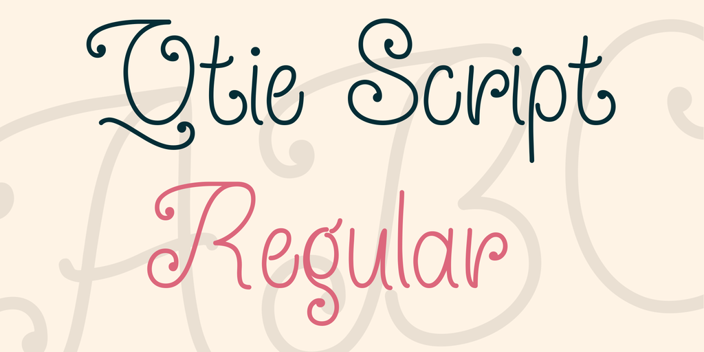 Qtie Script font
