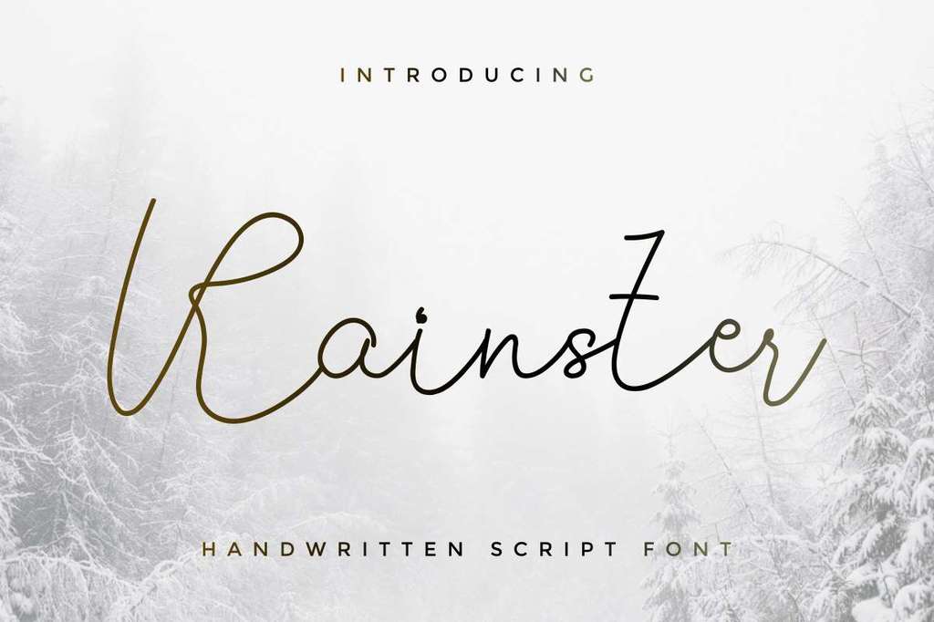 Rainster Demo font