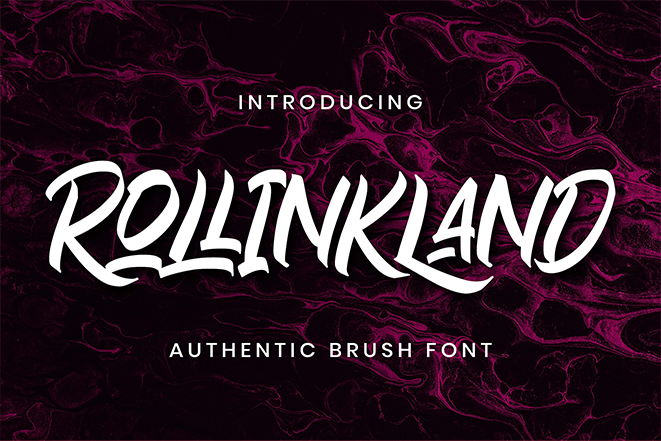 Rollinkland font