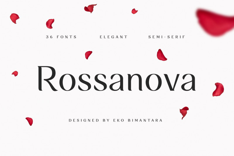 Rossanova Personal Use Black font