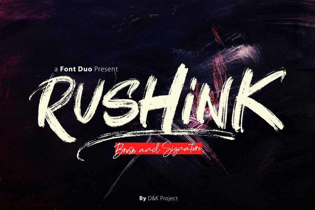 Rushink DEMO font