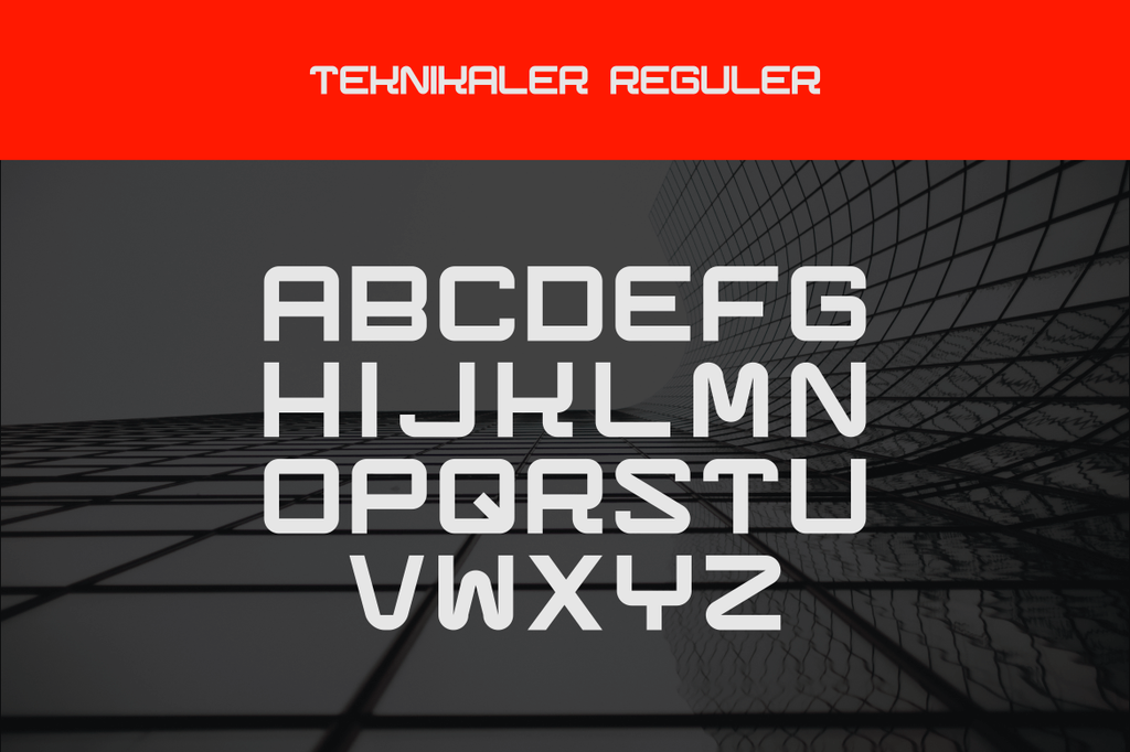 Teknikaler demo font