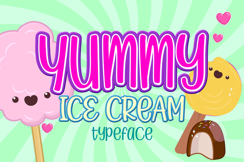 Yummy Ice Cream font