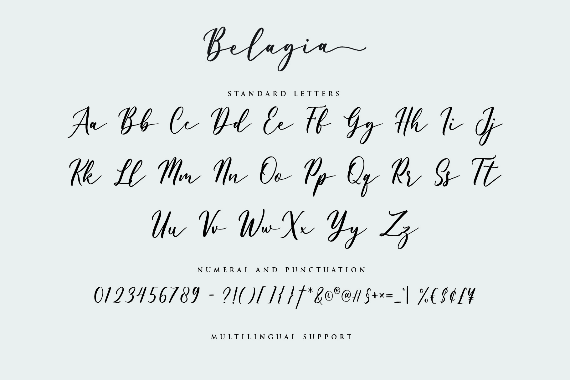 Belagia - Demo font