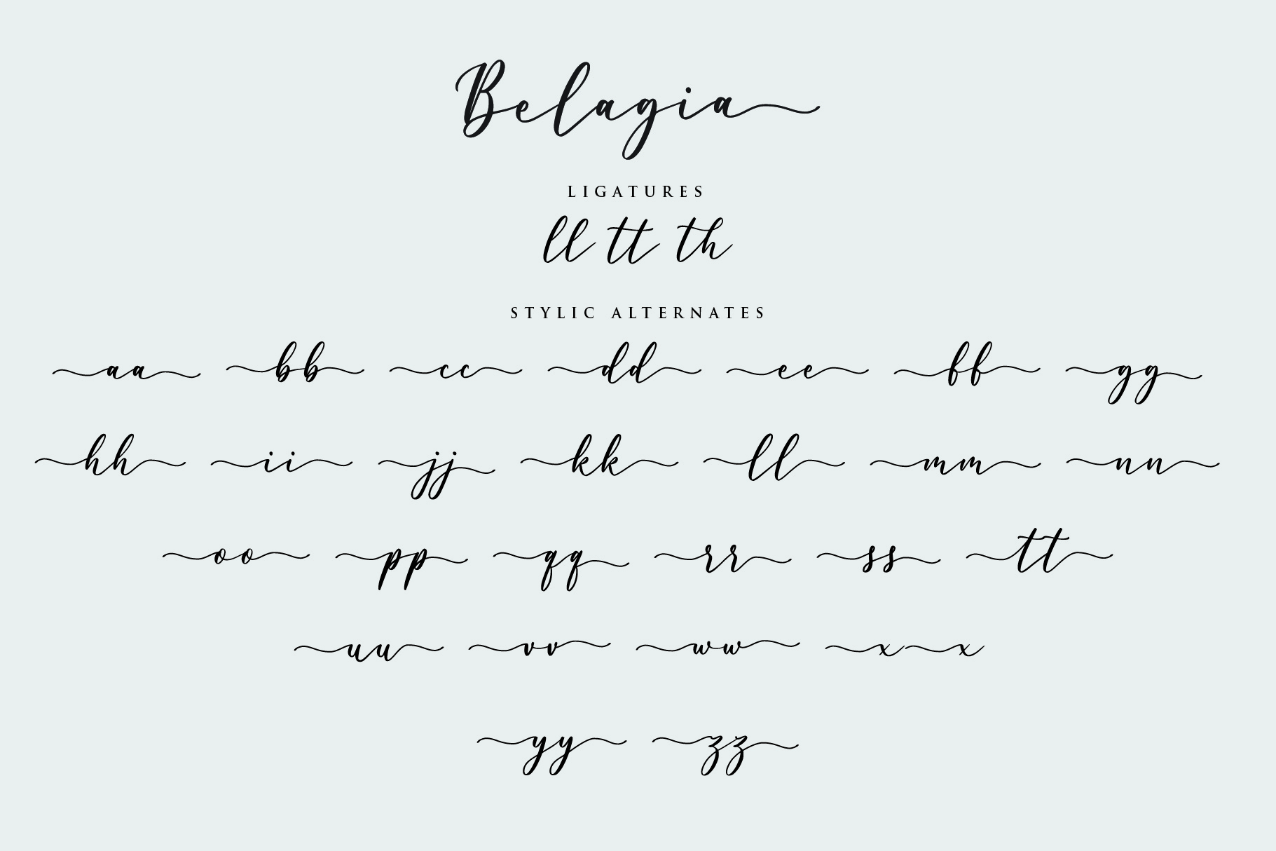 Belagia - Demo font