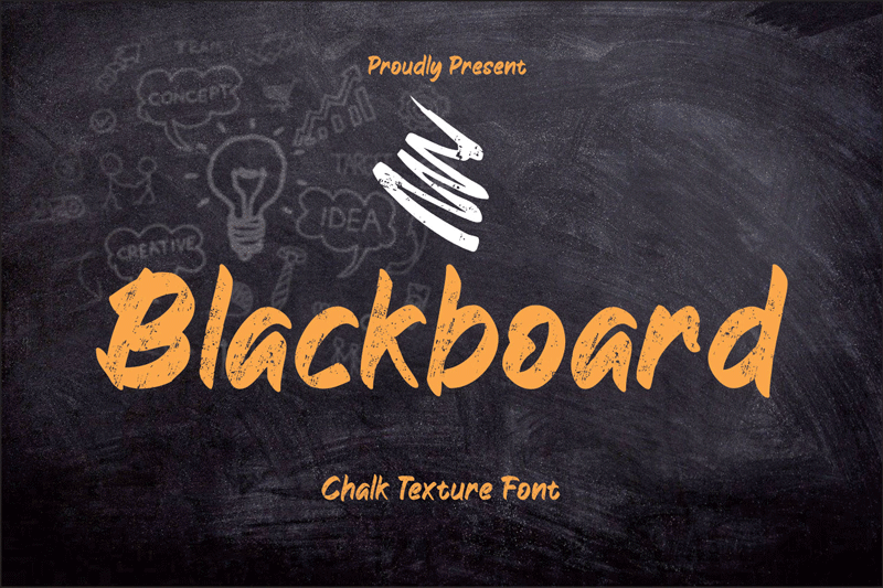 Blackboard font