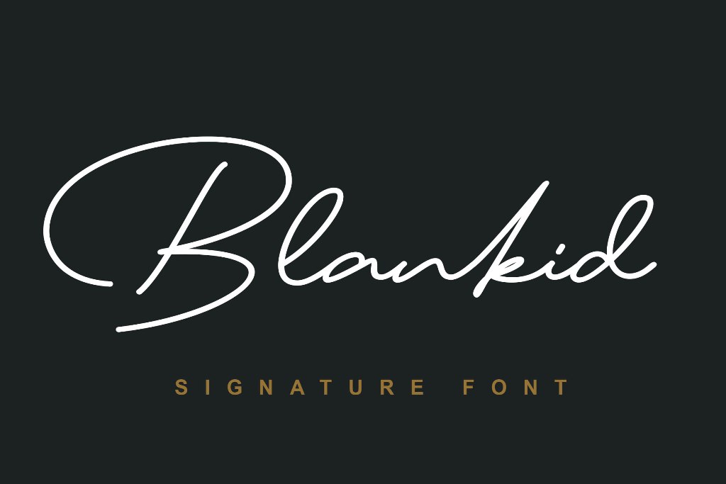 Blankid font