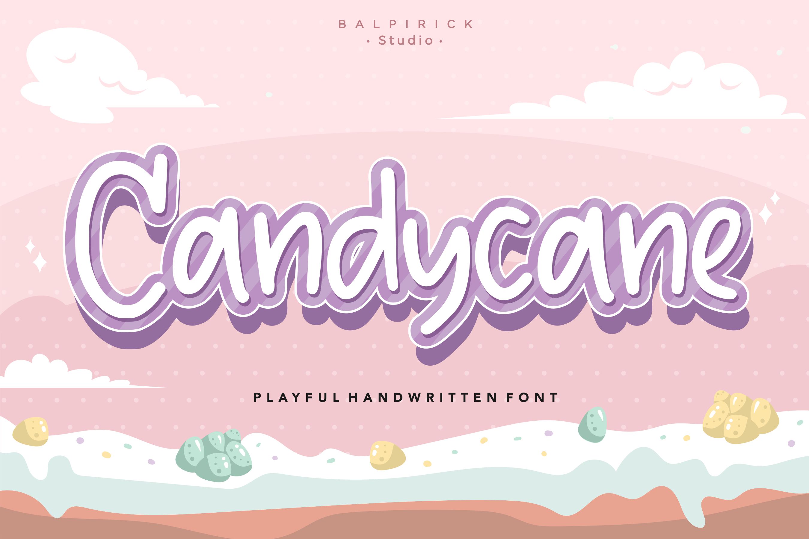 Candycane font