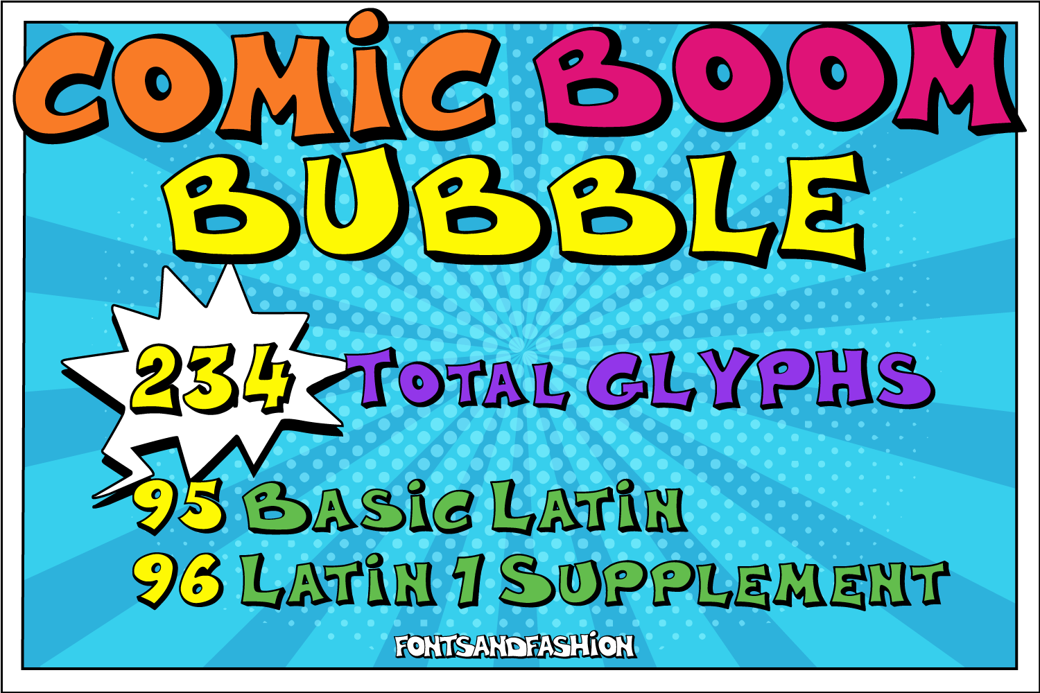 Comic Boom Bubble_DEMO font