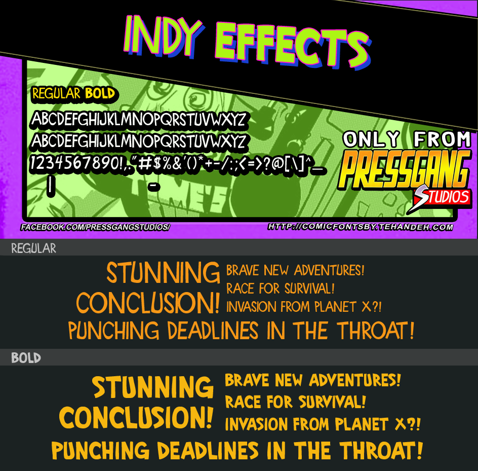 Indy Effects font