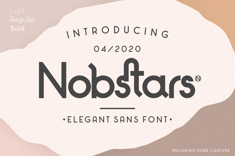 Nobstars Regular font