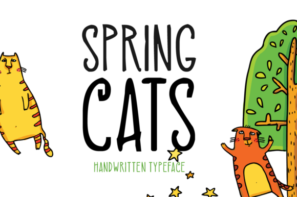 Spring Cats font